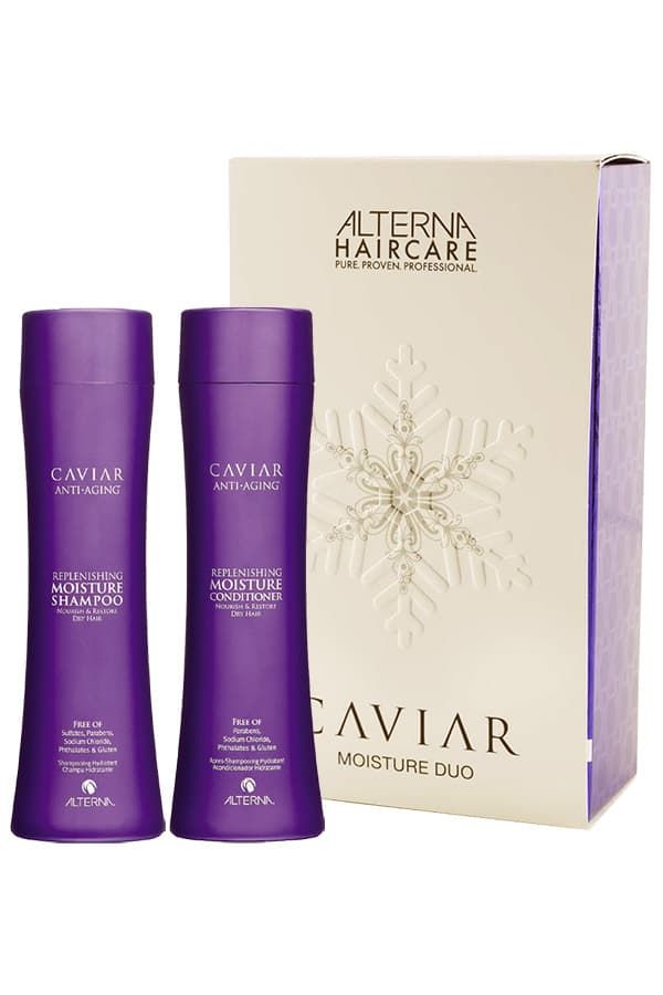 Альтерна. Альтерна Caviar Duo. Alterna набор. Alterna Caviar Multiplying Volume Holiday Duo, 250ml+250ml. Косметика для волос Alterna.