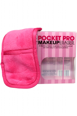 MakeUp Eraser Pro Pack - Makeup Eraser материя для снятия макияжа с кармашком для руки в цвете "Розовый"